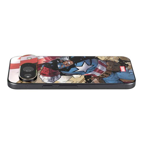 Marvel Captain America Epic Shield Break Google Pixel 9 Skin